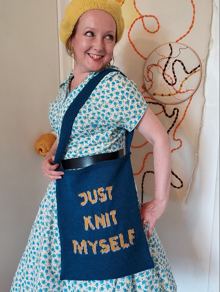 Just Knit Myself knitted bag