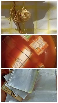 Natural dyeing with pomegranate and turmeric